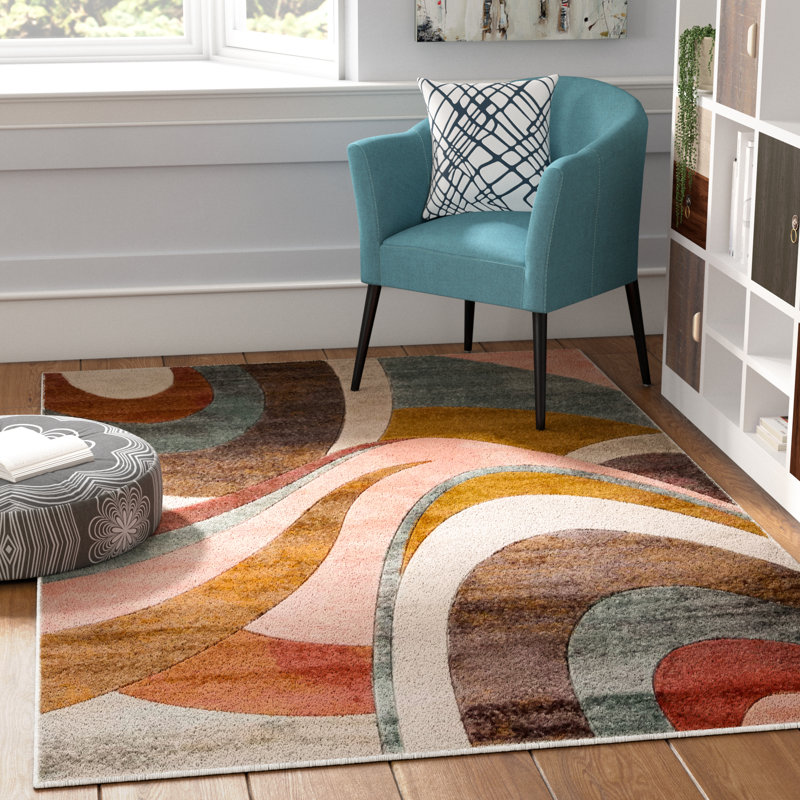 Ebern Designs Dufresne Abstract Pastel Area Rug & Reviews Wayfair